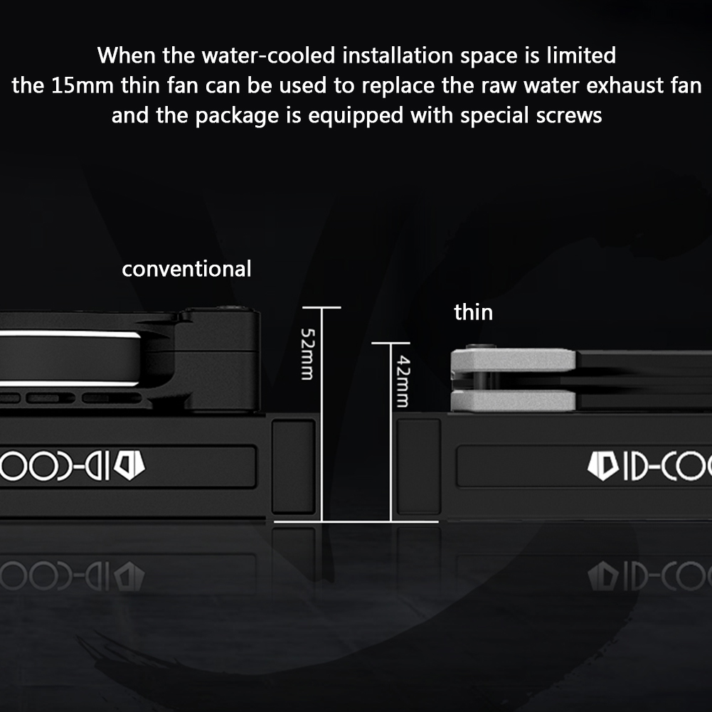ID-COOLING 120 Mm Computer Chassis Cooling Fan Silent Pc System Chassis Silent Radiator Cooler Smart Computer Accessories