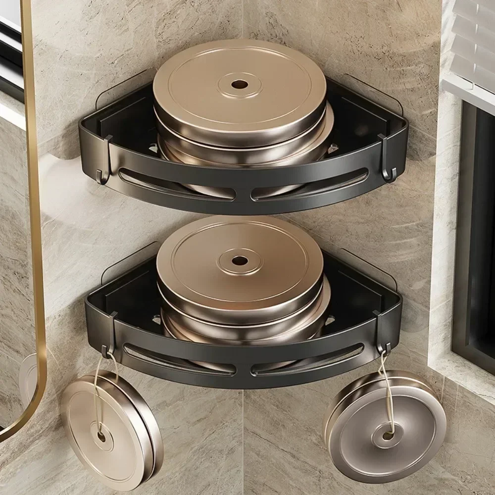 Soporte para champú para baño, estantes adhesivos para ducha, almacenamiento sin taladro, soporte para toallas esquineras, estantes para Baño, 3/2/1 Uds.