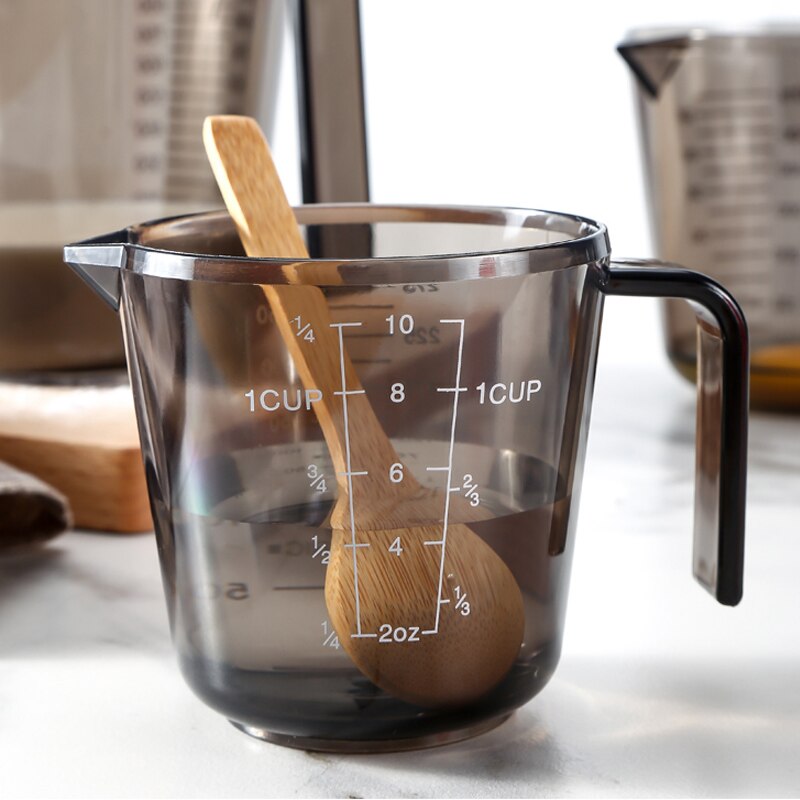 3pcs/set Measuring cup with gram number measuring cup with scale household plastic ounces cup measuring cup