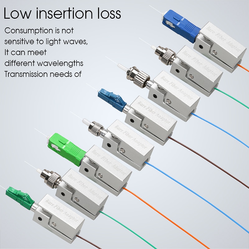 Optic Fiber Connector FC SC ST Square Bare Adapter Flange Temporary succeeded OTDR Test Coupler Special