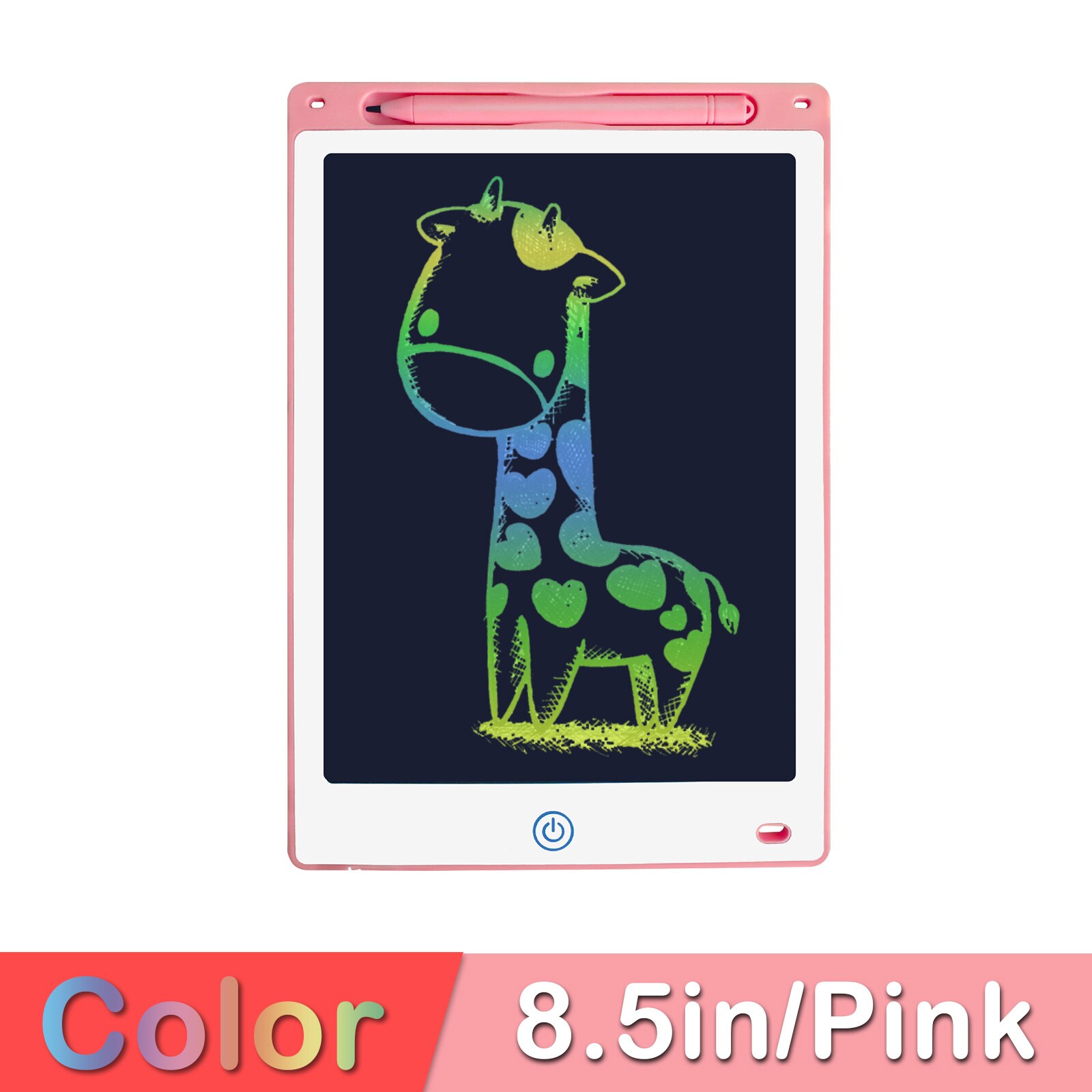 8.5inch LCD Writing Tablet Children&#39;s Magic Blackboard Digital Drawing Board Kids Tablet Painting Pad Educational Toys for: 8.5in pink color