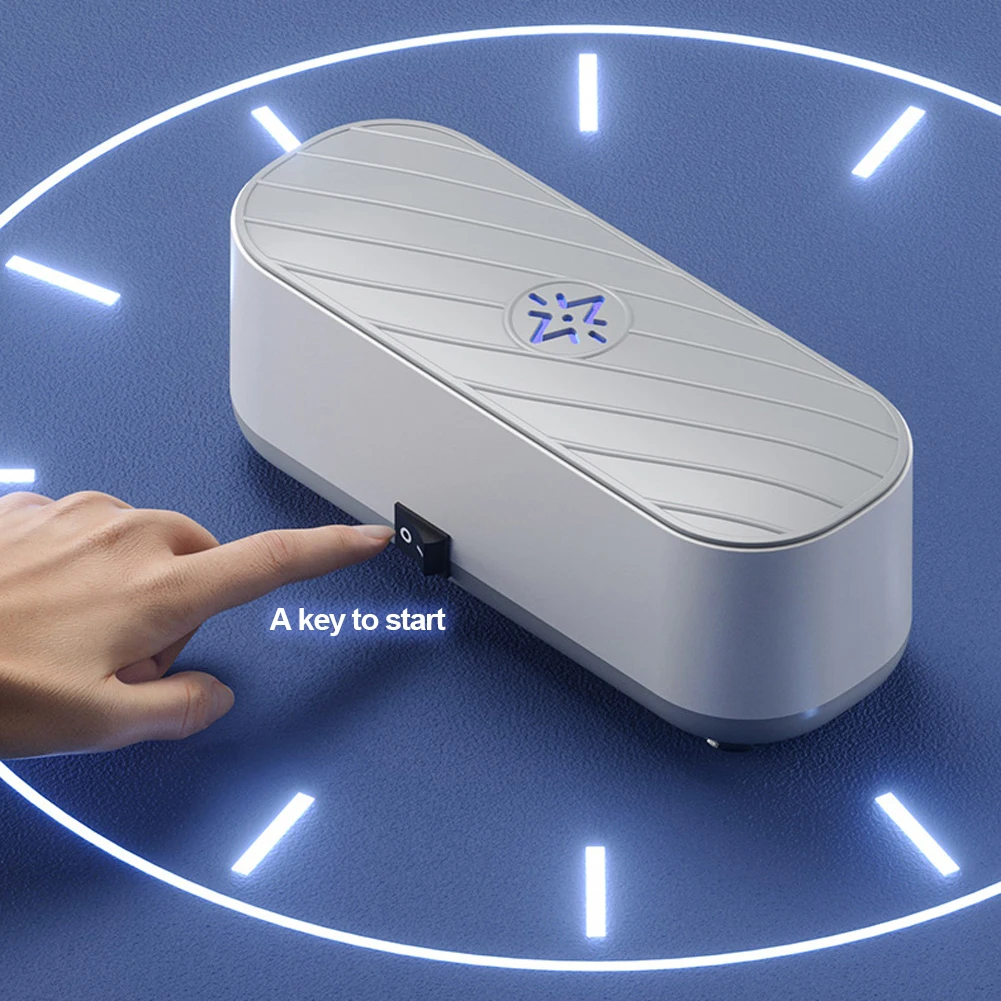 Xiaomi-máquina de limpieza por ultrasonidos, limpiador de lavado por vibración de alta frecuencia recargable por USB, joyería, gafas, limpiador UV de 360 grados