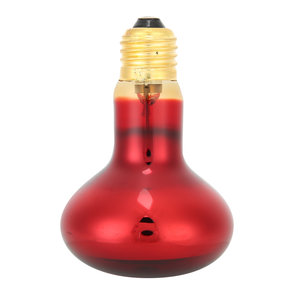 Red Infrared Bulb Light Glass E27 100W Amphibia Animal Pet Reptile Lizard Tortoise Snakes Avoid Illness Heating Infrared Bulb: Default Title