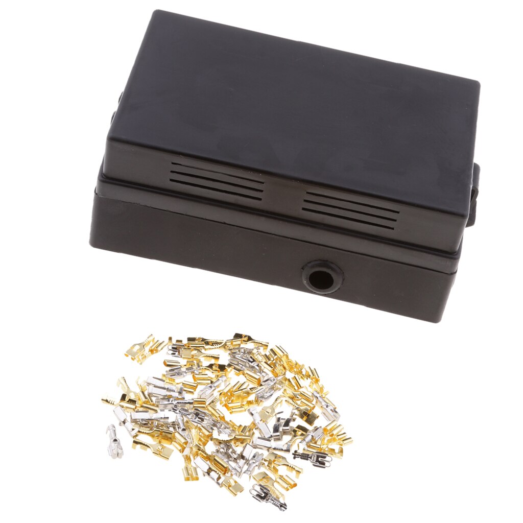 Universal 18 Way Blade Fuse Holder Box 10 Relay Base With Spade Terminals