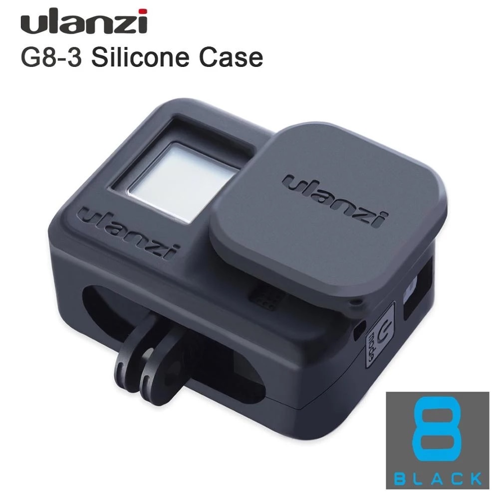 Ulanzi Silicon Protective Case Lens Cover for GoPro Hero 10 9 8 Sleeve Housing Frame + Lanyard GoPro10 GoPro9 Gopro8 Accessory