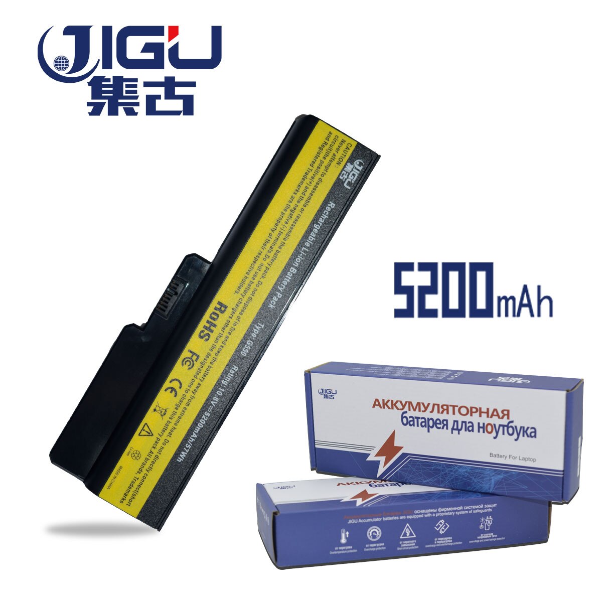 JIGU Laptop Battery For LENOVO A 3000 L08L6Y02 L08N6Y02 L08O6C02 G430 G450 G455A G530 G550 G555 L08S6C02 LO806D01 L08L6C02