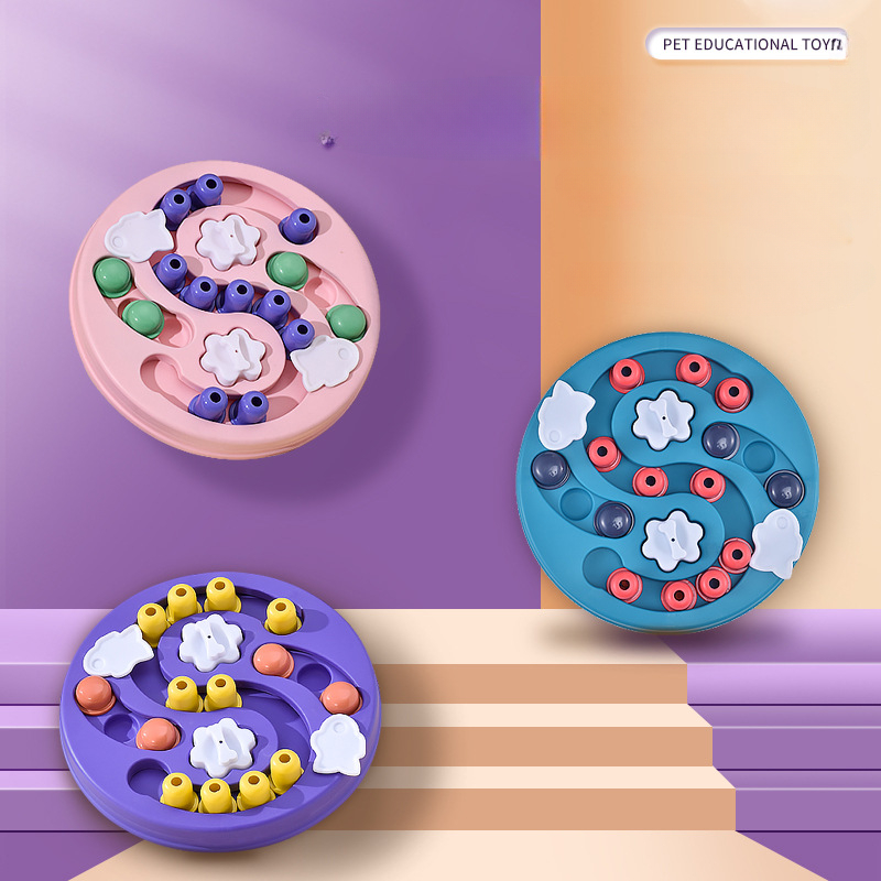 Jouets Puzzle pour chiens, mangeoire lente interactive, augmentation des chiots, distributeur de nourriture IQ, manger lentement, bol antidérapant, jeu d'entraînement pour animaux de compagnie, chat et chiens