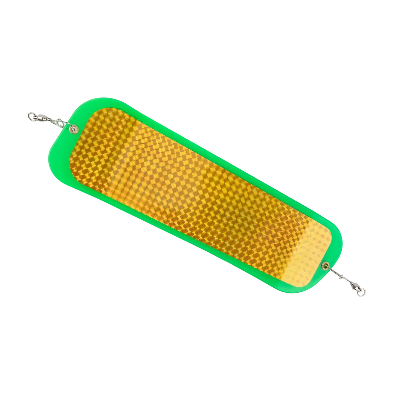 Reflective Diving Board Fishing Flasher Board Fishing Trip Green Wear-resistant Fishing Gear ABS Material Attracts Fish: WHITE