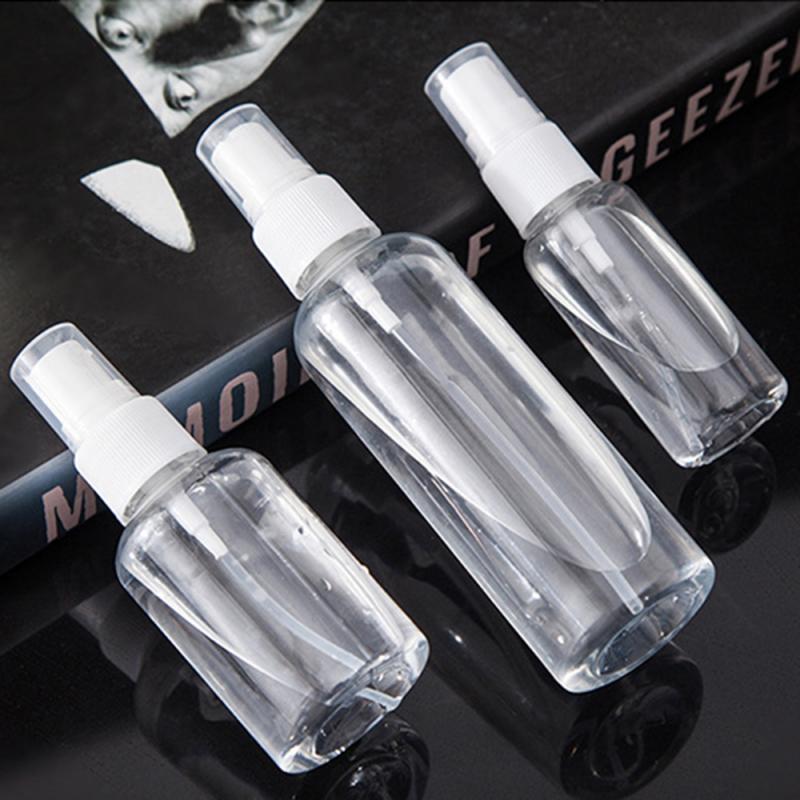 30/50/100ml Refillable Empty Bottles Travel Transparent Plastic Perfume /Alcohol Atomizer Mini Cosmetic Containers Spray Bottles