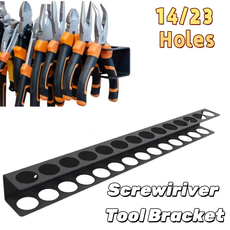 Schroevendraaiers Rek Metaal Wandmontage Tangen Hanger Plank Handgereedschap Opberg- en organisatierek Tangenhouder Gereedschap voor garage ﻿