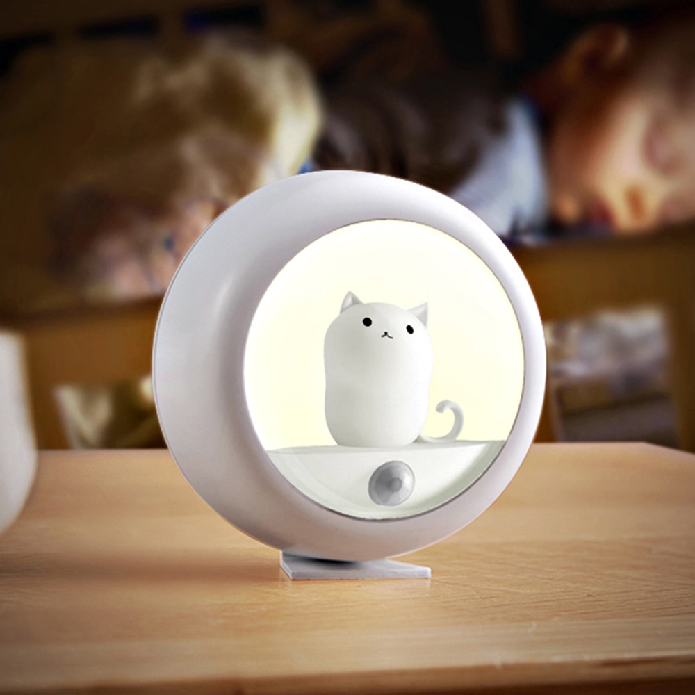Nacht Licht Bewegung Sensor LED Lampe für freundlicher Hause Treppen Schrank Schlafzimmer Dekoration Nachtlicht Wc Beleuchtung USB Aufladbare