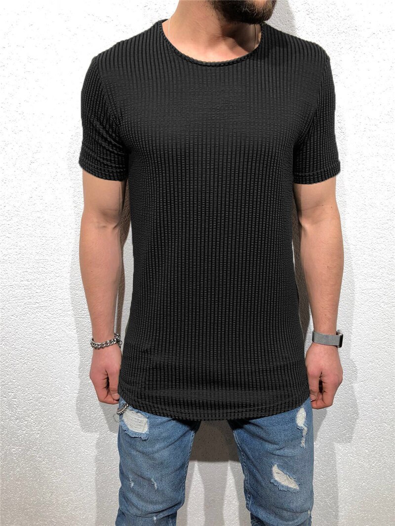 Eli 22 sommer fitness bomuld kortærmet t-shirt åndbar herre afslappet fitness tøj v krave cardigan lounge: M / Sort