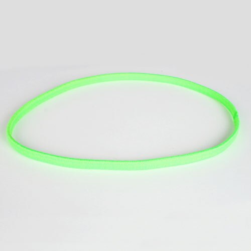 2 Stuks Anti-Slip Zweetbandjes Voetbal Yoga Pure Haarbanden Elastische Rubber Dunne Sport Hoofdband Bandage Voor Zwangere Vrouwen meisjes: Green