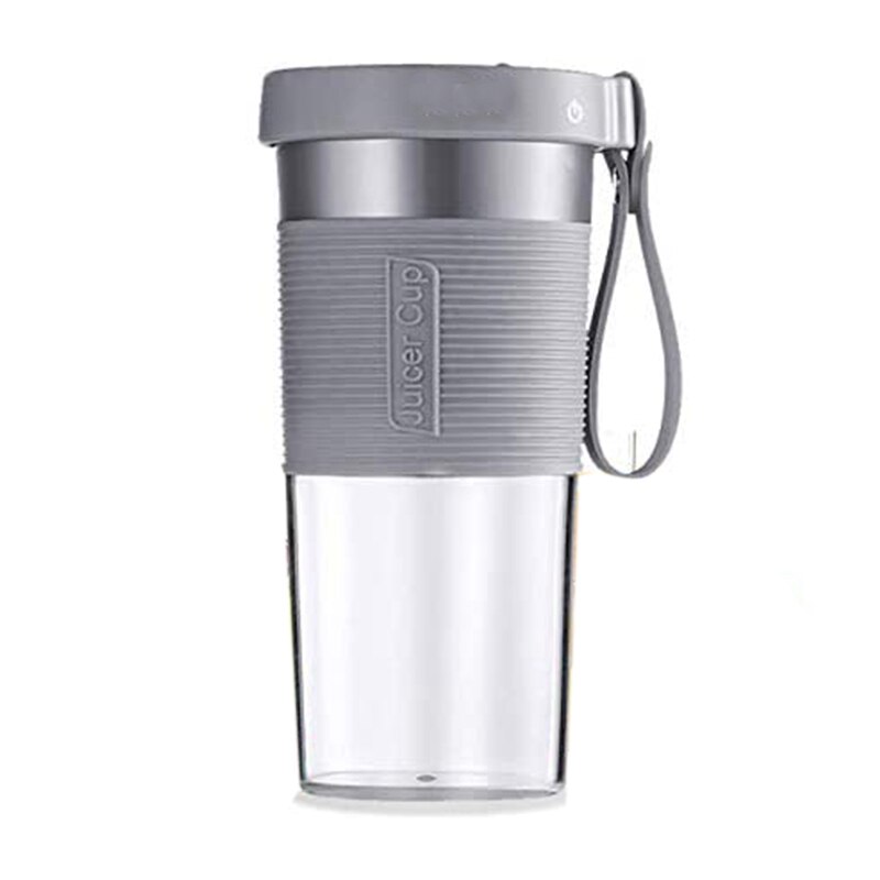 Mini Portable Blender,Smoothie Shake Maker with Three Blades, Multi-Function Handheld Juicer Cup,320ML: Grey