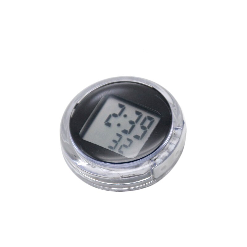 ZSDTRP Universal Motorcycle Clocks Watch Waterproof Stick-On Motorbike Mount Watch Moto Digital Clock: Silver