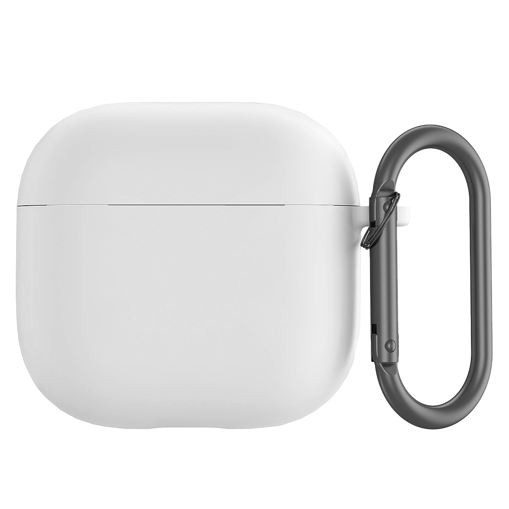 Funda transparente con cerradura de seguridad para Airpods 4 2024, funda suave de TPU antiamarilleo, carcasa protectora transparente para Apple AirPods 4th: Caqui