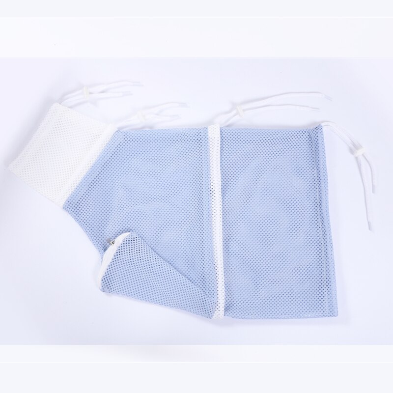 Upgraded Cat Bath Bag Nylon Mesh Breathable Pet Grooming Bag Anti Scratch Bags Nail Trimming Injecting Tool for Pets Cats: 3 blue
