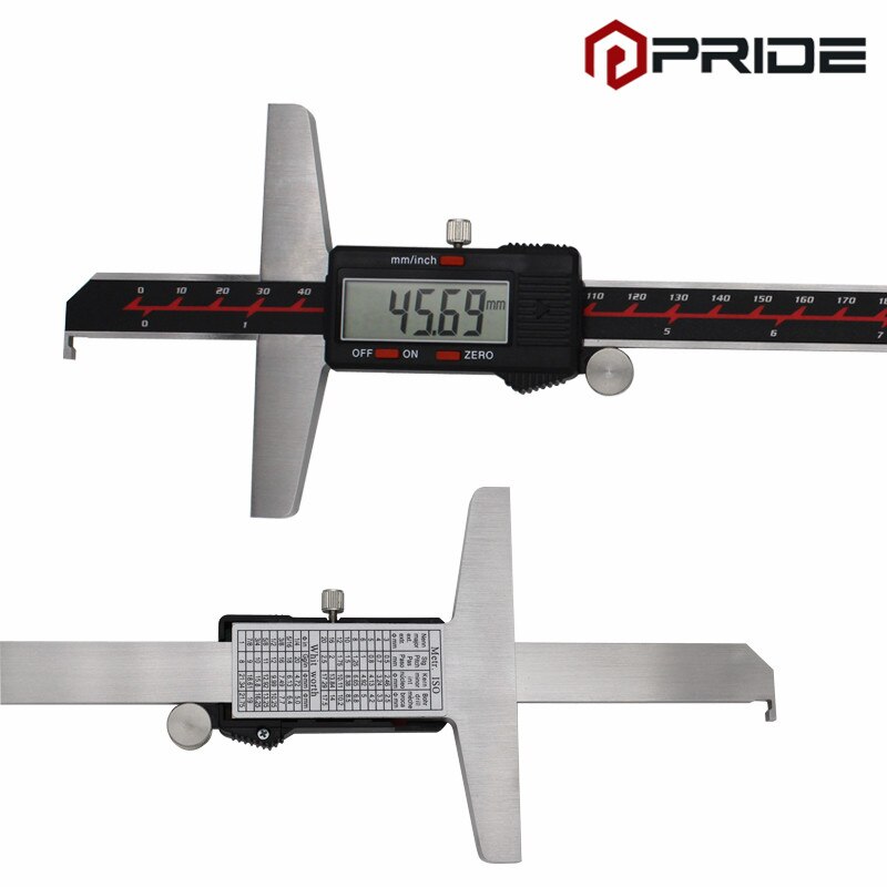 Single Hook Digital Depth Gauge 0-200mm