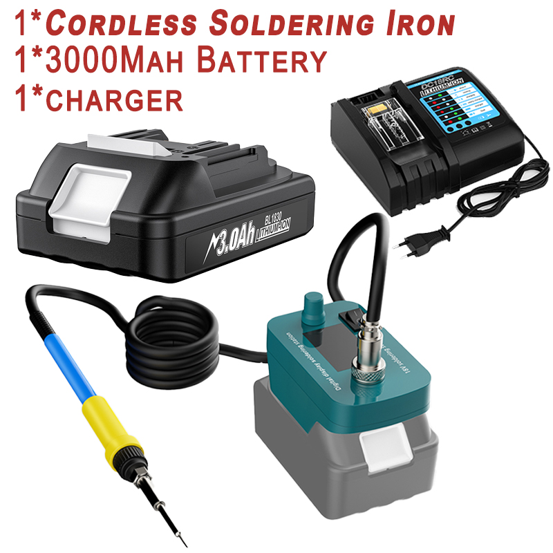 60W Akku-Lötkolben Werkzeug für Makita BL1830 18V Batterie BL1840 BL1850 BL1860 Batterie für DIY Reparatur