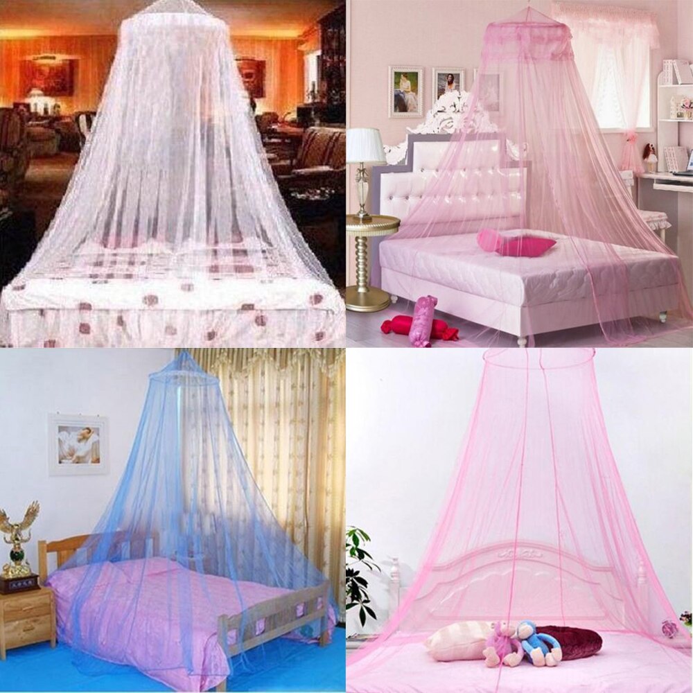 Cute Baby Princess Canopy Crib Netting Dome Bed Mosquito Net for Nursery