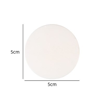 3Pcs Silicone Stopper Deur Mute Stickers Deurstopper Bescherming Porte Pad Deurstopper Silicon Rubber Hardware Bumper Muur Mat: 5 cm Round White