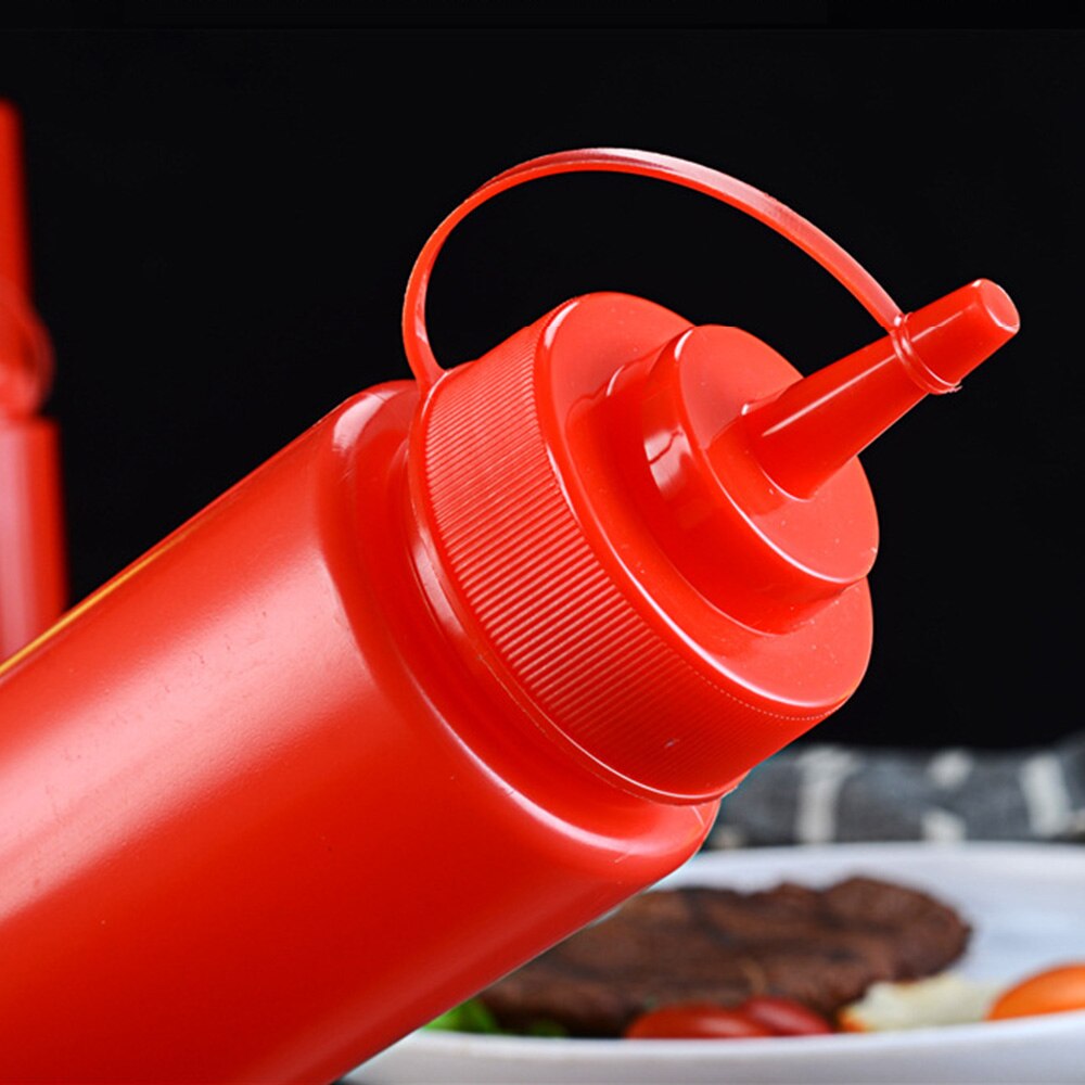 Squeeze Kruiderij Flessen Met Op Cap Deksels Ketchup Mosterd Sauzen Olijfolie Flessen Keuken Gadget