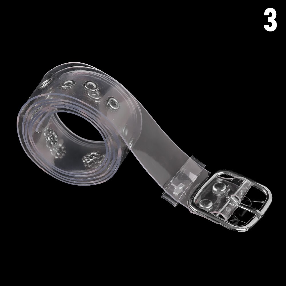 Clear Belt Diamond Pearl Waist Belts Versatile PVC Transparent Plastic Waist Strap Adjustable Decorative Waistband: 3.2 cm -03