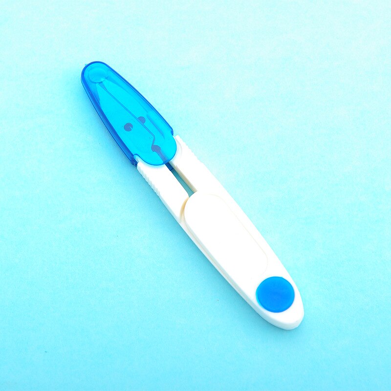 1PCS U-shaped Small Scissors With Plastic Handle, Stainless Steel Scissors Embroidery Craft CrossStitch Scissors DIY Home Tools