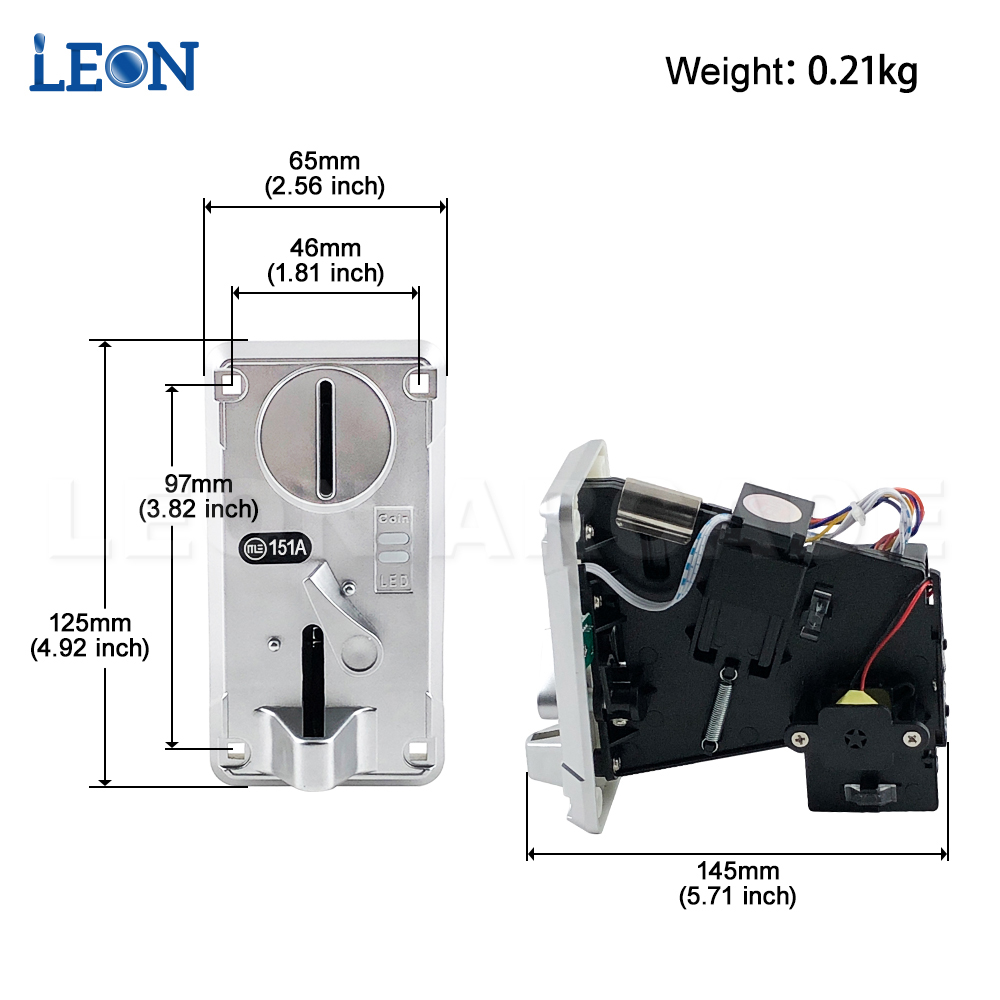 Programmable Coin Acceptor - Electronic Coin Selector For Arcade Games & Vending Machines