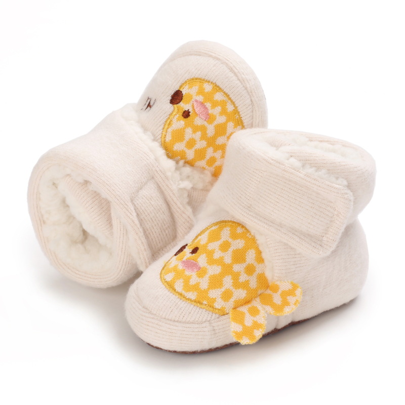 Winterstiefel für babys, mädchen und jungen, warme winterschuhe, niedliche tiermotive, Kabel, flauschige lauflernschuhe für kleinkinder, kinderschuhe 0-18m