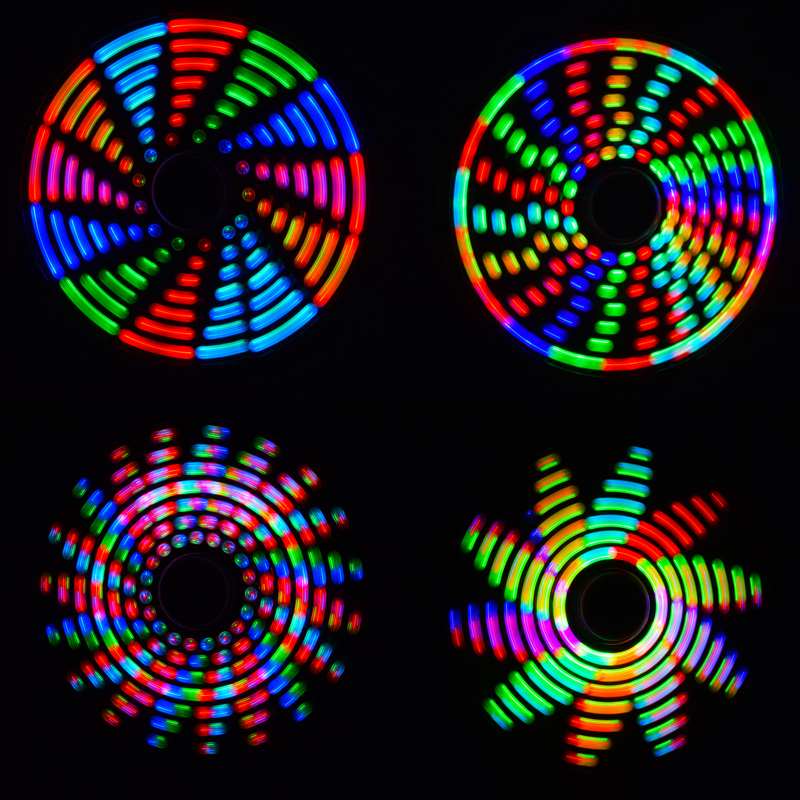 DIY Full Color Rotating POV LED Hand Spinner Electronic Kit led Modules Accessory Kits