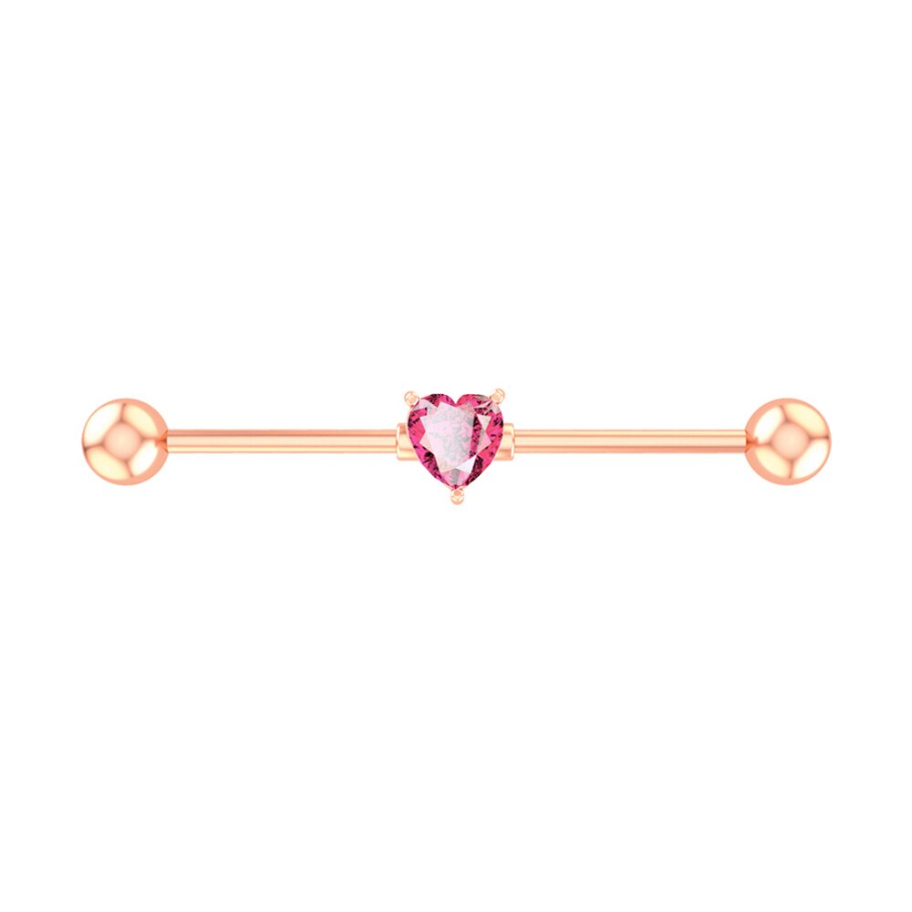 Schmetterling Pfeil Industrielle Hantel für Frauen Männer Stahl CZ Knorpel Wendel Ohrringe Zucht Karosserie durchbohren Schmuck Oreja 14G x 38mm 1PC: 2164