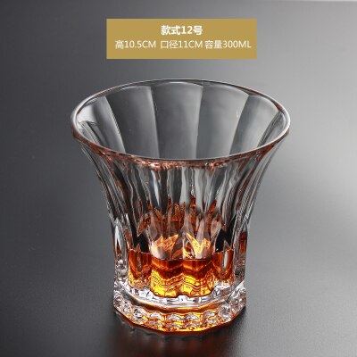 Verre en cristal trempé pour eau chaude et froide, 1 pièce, verres créatifs à vin blanc, liqueur à boire, whisky: 12