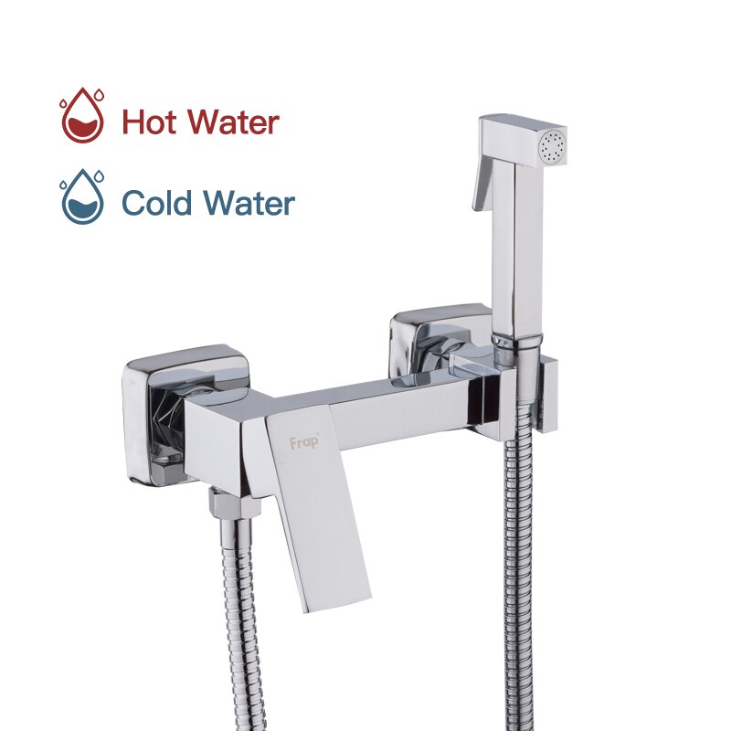 Bidet Kranen Wall Mounted Bidet Wc Kraan Douche Met Hanheld Sproeier Douche Chrome Hygiënische Douche Bidet Moslim