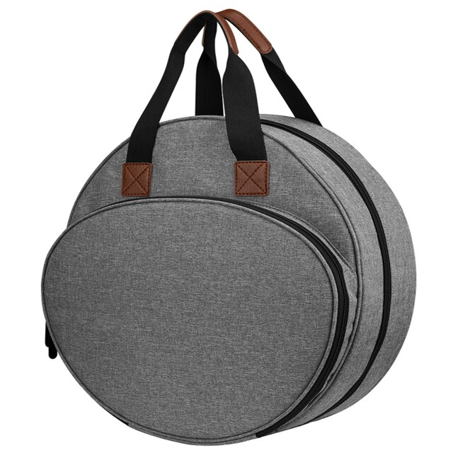 Tool Carrying Case Big Capacity Cutting Machine Supplies Storage Bag For Cricut Explore Air 2Knitting Needle Household Organizer: Grey-round