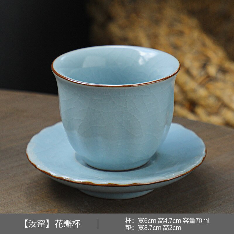 Taza de cerámica para café expreso con platillo, de pequeña capacidad taza de café, cambio de horno, taza de té turco, posavasos de Kungfu chino: 01