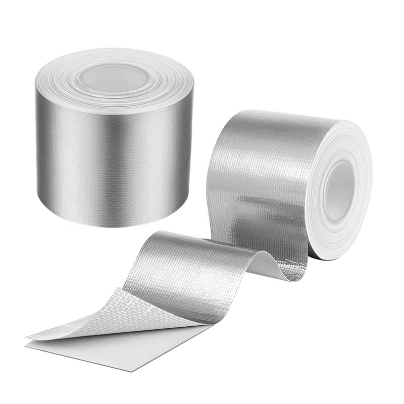 2 Rolls 2 Inch X 65.6 Ft Heat Shield Tape Cool Tapes Adhesive Heat Shield Thermal Barrier Foil Tape Heat Resistant Tape: Default Title