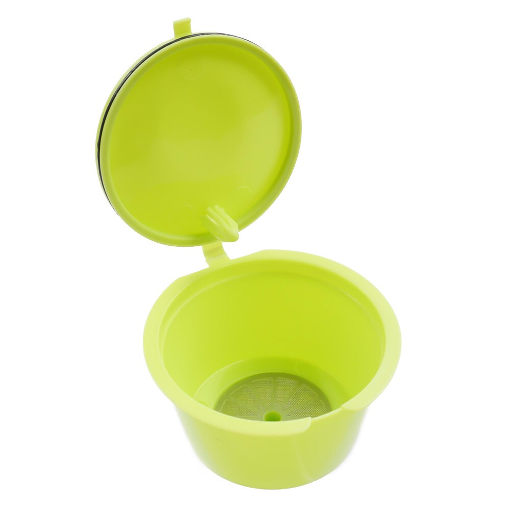 8 Colors Refillable Coffee Capsule For Nescafe Dolce Gusto Reusable Capsules Coffee Pods K-cups Useful 50 times: green