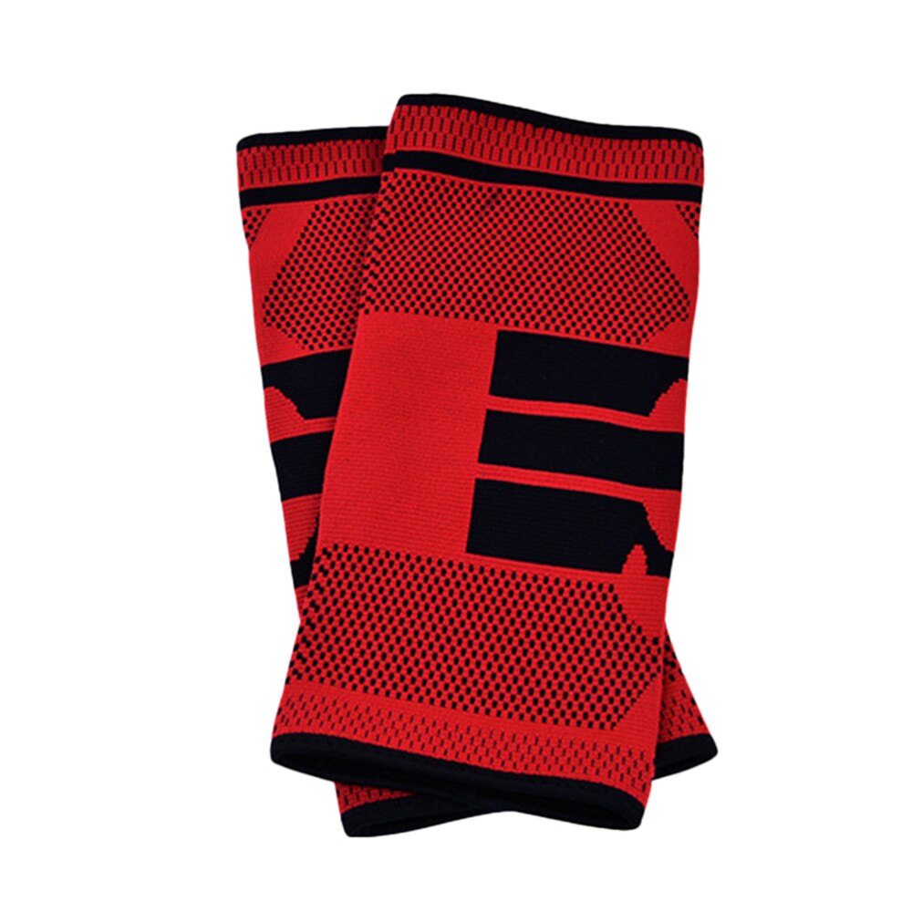 Enkele Fitness Hardlopen Fietsen Knie Ondersteuning Braces Elastische Nylon Sport Knie Pad Sleeve-Sized M (Grijs): Red