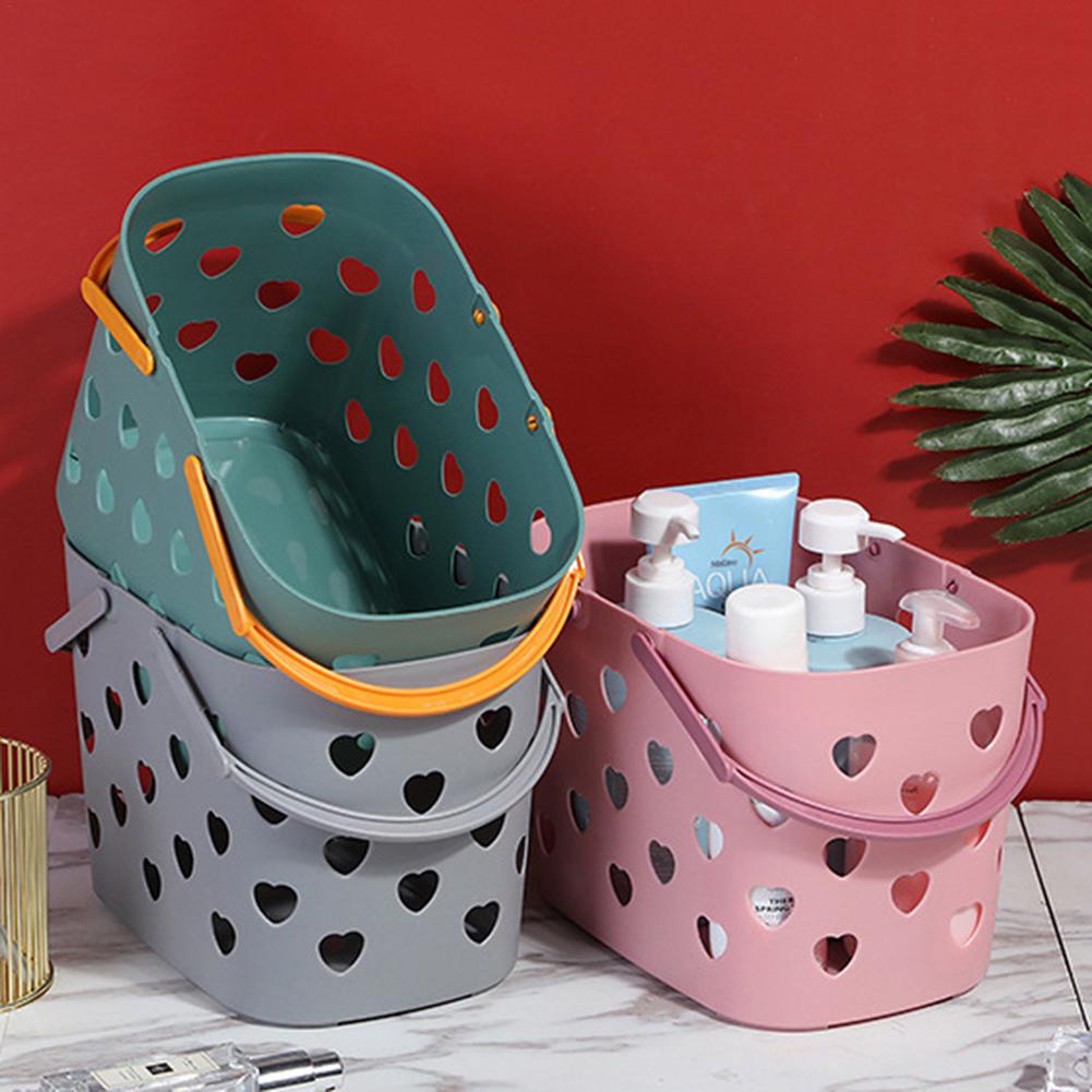 1 Pcs Storage Basket Plastic Storage Basket Bathroom Items Organizer Home Portable Kitchen Drain Baskets