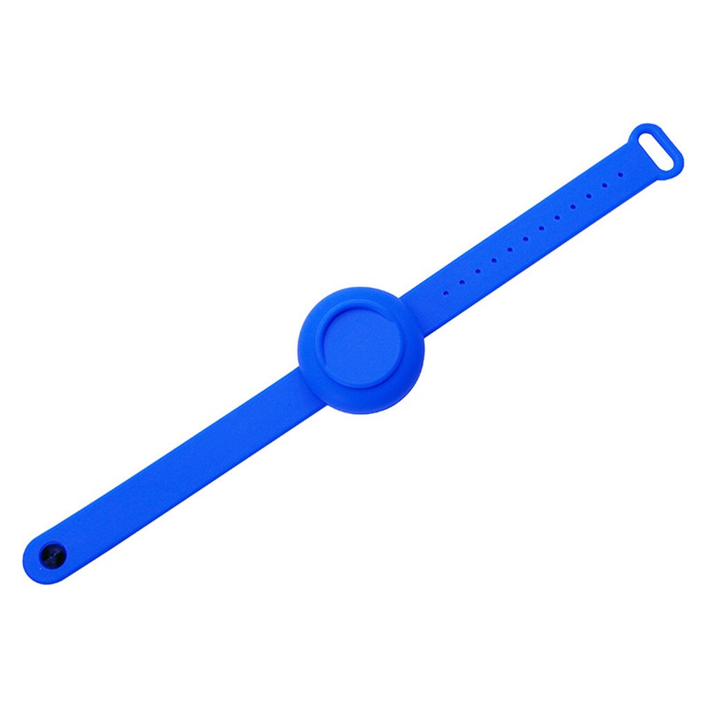 Adult Kid Liquid Wristband Hand Pumps Hand Wash Gel Dispenser Bracelet Wristband Hand Soothing Silicone Bracelet Pumps Hand#40: Blue