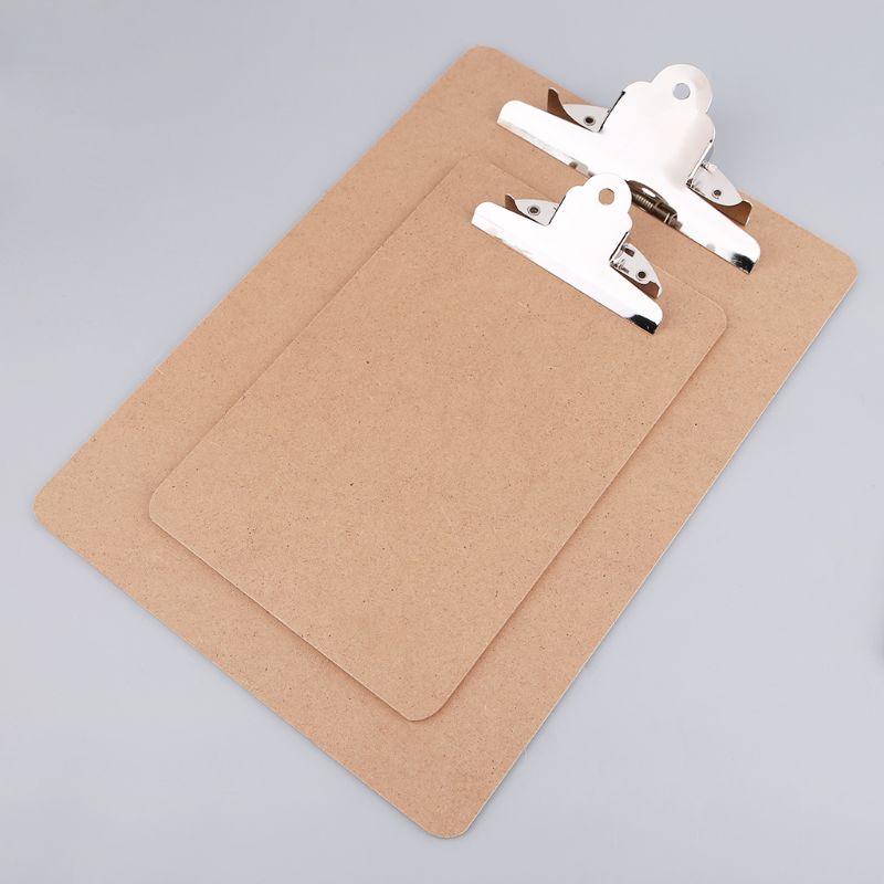 Draagbare A4/A5 Houten Schrijven Clip Board Bestand Hardboard Met Batterfly Clip Voor Kantoor School Briefpapier Leveringen