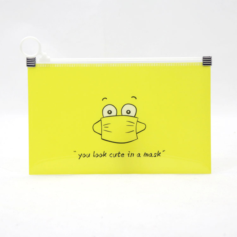 Bolsa portátil para guardar mascarillas, caja de almacenamiento de máscaras faciales, a la , 8 unidades: 1 pc yellow