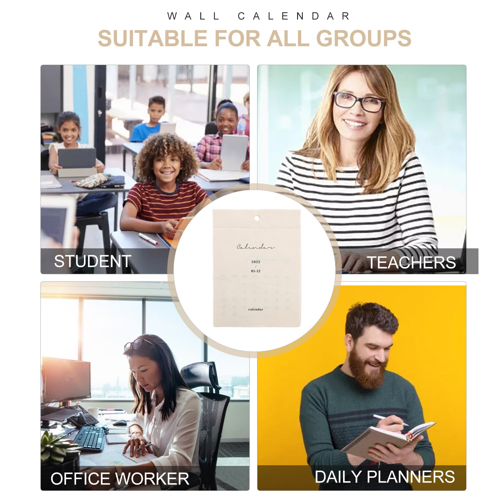 1pc Cloth Calendar Simple Photo Prop Calendar Photography Calendar