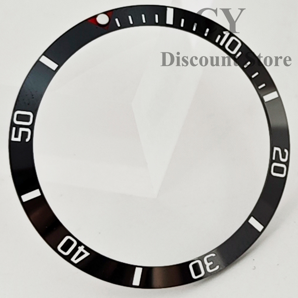 34mm Watch Bezel Insert Bezel Fit Automatic Watch Case For Ring Parts Automatic Watch Replacement: Gold