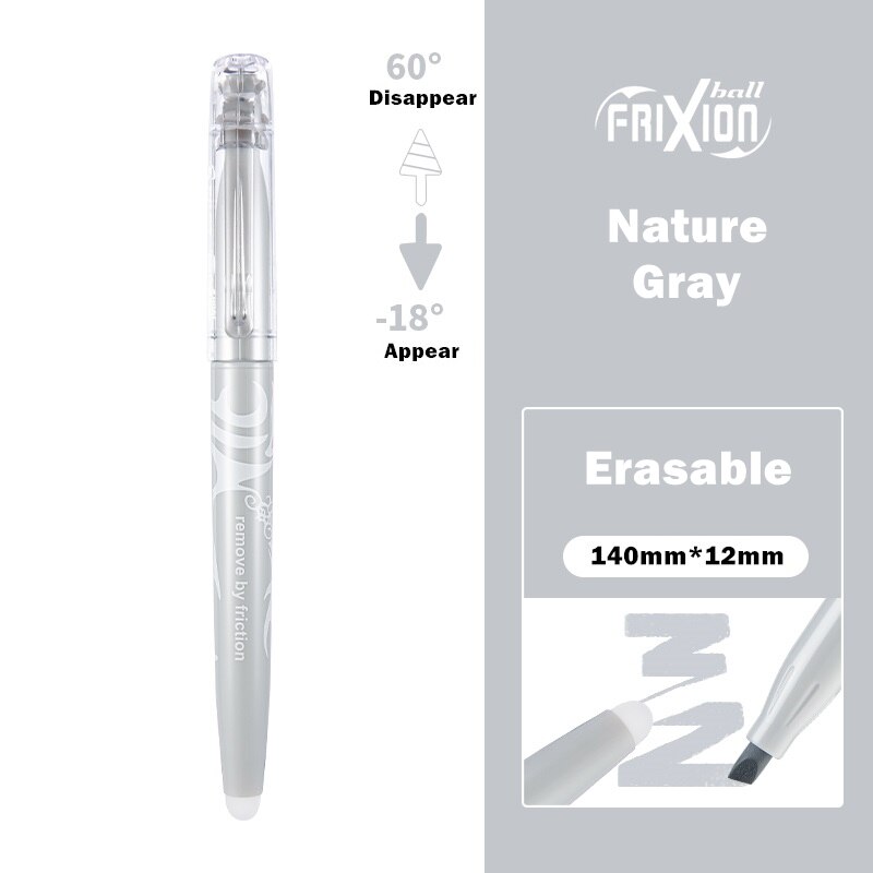 1pcs Pilot Erasable Highlighters Pastel Markers Pen Disappear Frixion Marker Liner Drawing Lettering Stationery H6250: Nature Gray