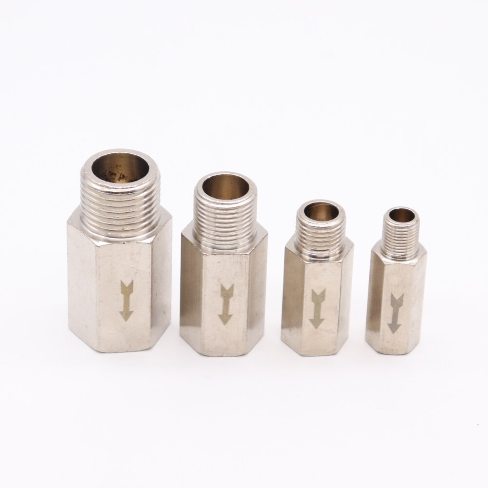 1/8 " 1/4 " 3/8 " 1/2 " bsp han-til-hun pneumatisk kontraventil fuld-vejs kontraventil for luft, vand, olie og naturgas