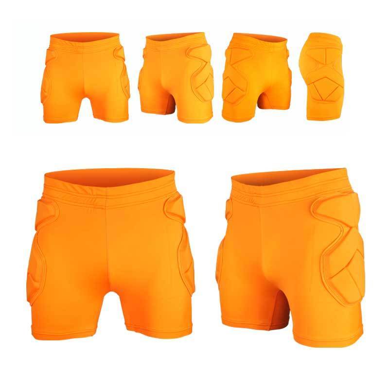 Sport Soccer Short Pants Crashproof Men GK Goal Keeper Goalie Padded Shorts