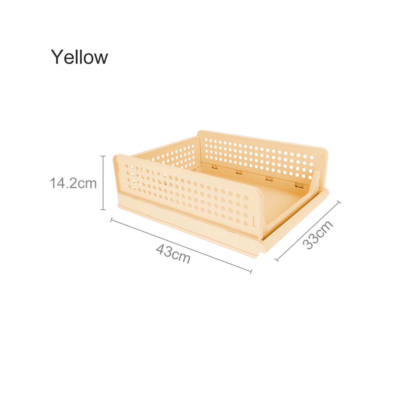 Multilayer Home Wardrobe Closet Clothing Clothes Organizer Storage Dorm Room Shelf Bedroom Cabinet Storage Shelf Rack Box: A5 Yellow S