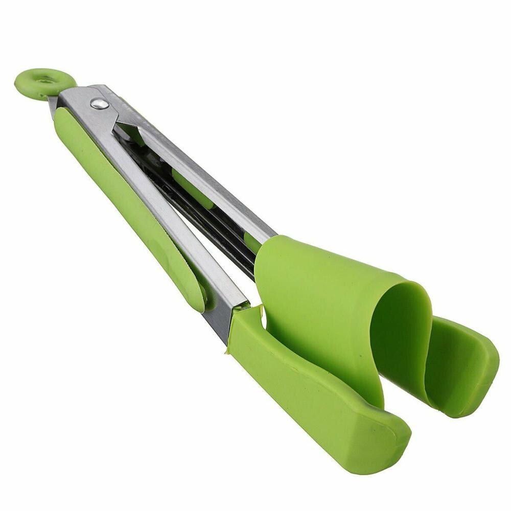 Novità spatola e pinze da cucina intelligenti 2 in 1 pinza da cucina in silicone antiaderente resistente al calore con telaio in acciaio inossidabile